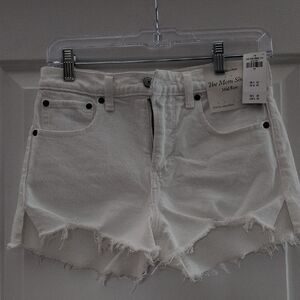 Abercrombie & Fitch Cream Jean Shorts